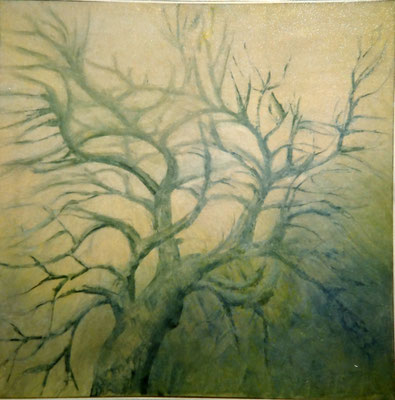 Baum, Öl auf Lwd. 80 x 80, 1972, verkauft