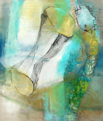 lieber außen vor! Acryl-Pigmente-Mischtechnik auf Lwd, 80 x 100,2010