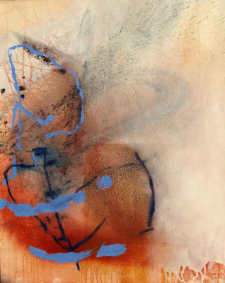 o.T.Acryl-Pigmente auf Lwd. 100 x 80,2015