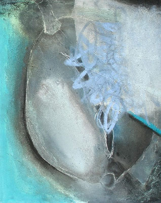 Samenkapsel,Pigmente auf Lwd, 100 x 80, 2007