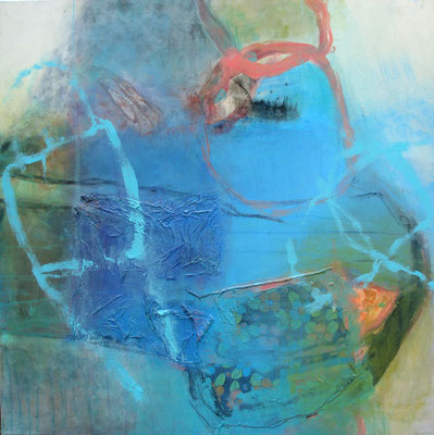 Jungfrau, Acryl-Pigmente-Mischtechnik auf Lwd, 80 x 80,2010 (3)
