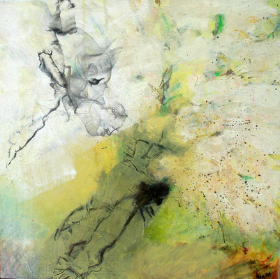 Zephir, Acryl-Mischt. auf Lwd., 50 x 50,übermalt 2009