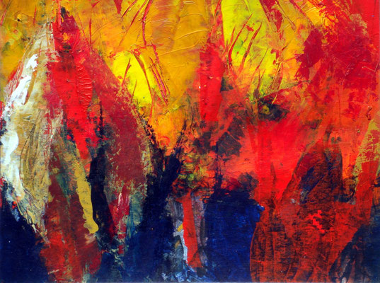 46d,Dresden,Acryl auf Papier 30 x 35, 2001