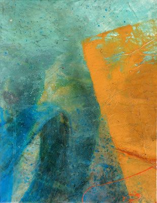 Sommerzeit 1,fünfteilig,Acryl auf Papier, auf Lwd. gezogen,36 x 48,2006