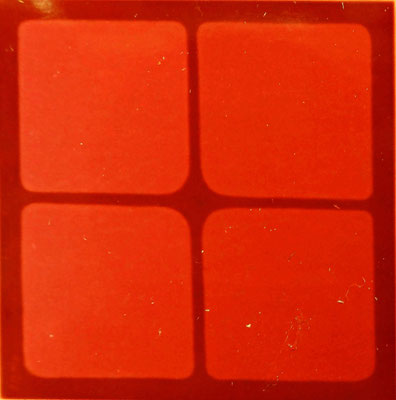 rotes Fenster,Öl auf Lwd .80 x 80, 1978 verkauft