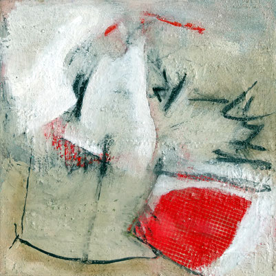 rot-weiß,Acryl auf Lwd., 40 x 40, 2013