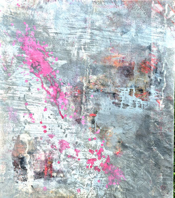 überschwemmt , Acryl auf Lwd., 70 x 60, 2025