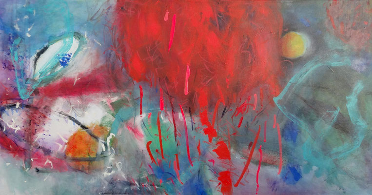 Farbteufel,Acryl-Lwd. 76 x 145, überarbeitet 2017