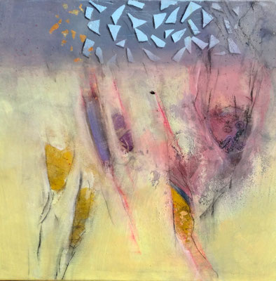 nahe am See 1,Acryl auf Leinwand ,60 x 60,übermalt 2015