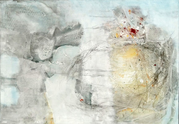 Einzeller, Mischt. auf Lwd.70 x 100 , 2017 verkauft