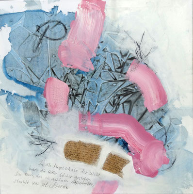 Kristallin-2 Mischtechnik auf Lwd. ,70 x 70  2016