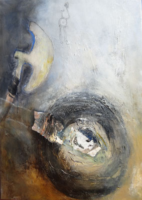 Archetyp Krieger -4, Acryl-Mischtechnik auf Lwd. 70 x 50 , 2013 (2)