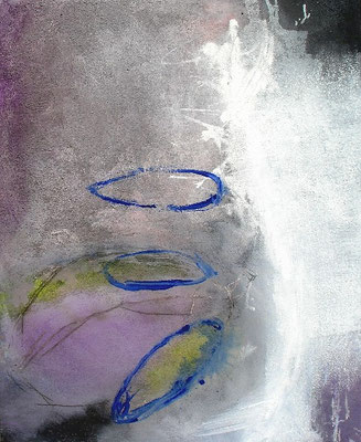  überwintern,Pigmente auf Lwd, 100 x 80, 2007