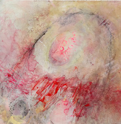 Aufbruch, Mischtechnik auf Lwd, 60 x 60 , 2015
