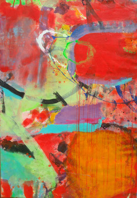 m.m.m. eingefangen-1,Acryl-Pigmente auf Lwd., 70 x 100, 2010