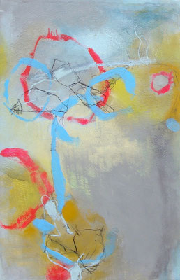 Zellteilung Acryl-Pigmente-Mischtechnik auf Lwd.70 x 108,2009