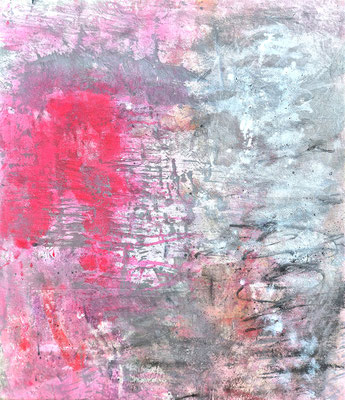 Pink dominiert nicht alles, Acryl auf Lwd, 70 x 60 , 2025