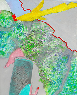 Amor schlägt zu,Acrylauf Lwd, 100 x 80,2006