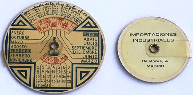 Comparación reversos de los dos modelos de CIRCUNFERENCIA CALCULADORA