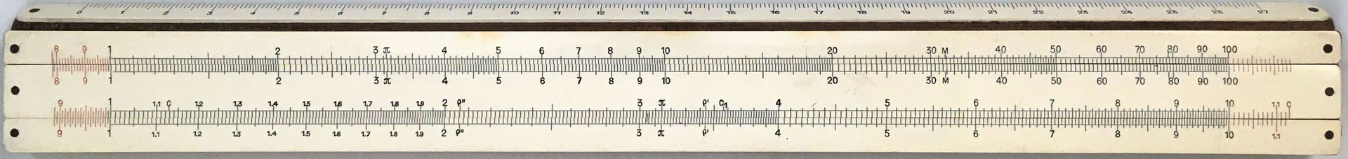 Regla A. W. FABER CASTELL 360, año 1900, 30x3.5 cm