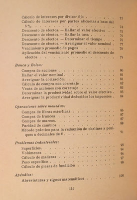 Índice del Manual Práctico de CÁLCULOS ABREVIADOS, 2ª parte: problemas y aplicaciones práctica