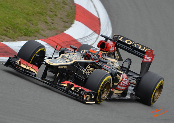 Maximum attack Kimi Lotus at the Nurburgring