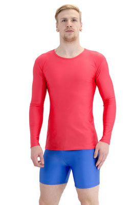 T-Shirts lange Ärmel (longsleeve) Slim Fit Rot