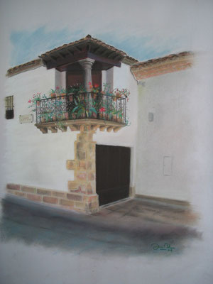 BALCON DE BAEZA - Pastel sobre papel Canson - 2006