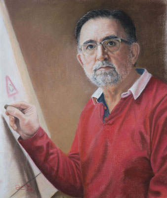 AUTORRETRATO - Pastel sobre papel Canson (53 x 43) - 2018