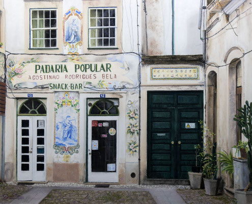 PADARIA POPULAR COIMBRA - Pastel sobre papel Canson (51 x 41) - 31/12/2022 (En venta)