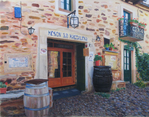 CASTRILLO DE LOS POLVAZARES (LEON) - Pastel sobre papel Canson - 2018