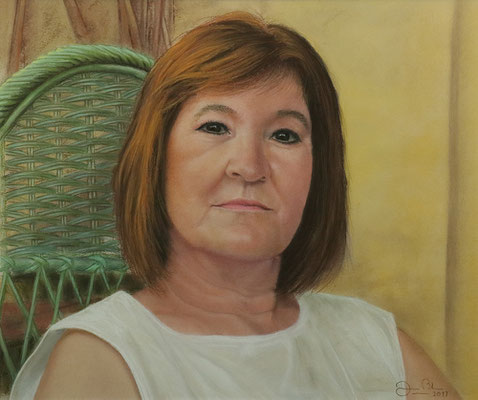 RETRATO DE GRACI - Pastel sobre papel Canson (48 x 39) - 2017