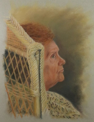 RETRATO DE MI MADRE - Pastel sobre papel Canson ( 37 x 49) - 2013