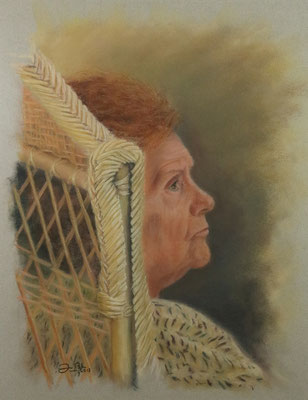 RETRATO DE MI MADRE - Pastel sobre papel Canson ( 37 x 49) - 2013