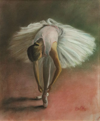 BAILARINA - Pastel sobre papel Canson