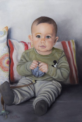 MI NIETO ALBERTO -Pastel sobre papel Canson (38 x 57) - 01/06/2025