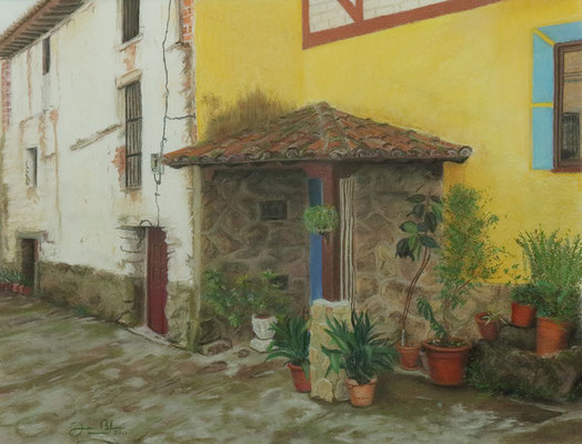 PASARON DE LA VERA (Cáceres) - Pastel sobre papel Canson (52 x 40) - 2011 (En venta)