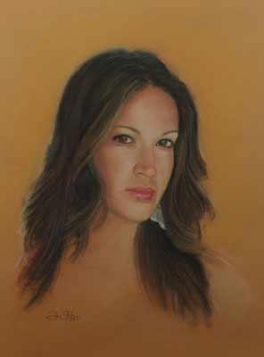 RETRATO DE MI HIJA MARIA DE GRACIA - Pastel sobre papel Canson (45 x 57) - 2011