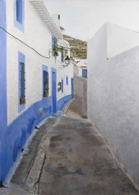 ALCALA DEL JUCAR - Pastel sobre papel Canson (41 x 56) - 01/04/2022 