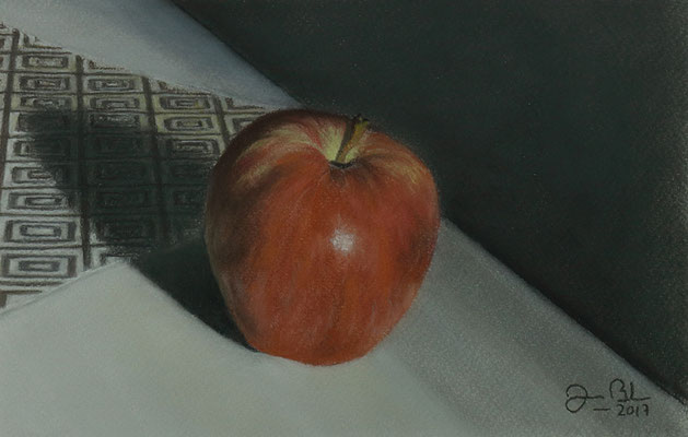 MANZANA - Pastel sobre papel Canson (25 x 16) - 2017 (En venta)