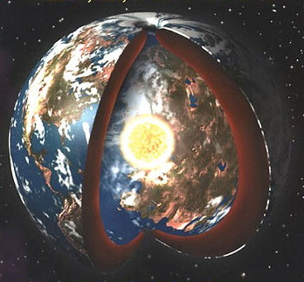 Nr.6 Diese Bild zeigt eine Welt im inneren der Erde laut der Hohlwelttheorie.