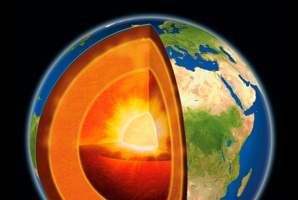 Nr.4 Die berühmteste Theorie von der Erde die im inneren aus heiße flüssigen Gestein  besteht.