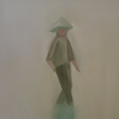 Im Reisfeld 3  Öl auf Leinwand  30 x 30 cm