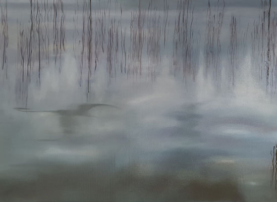 Spiegelungen  Öl auf Leinwad  60 x 80 cm