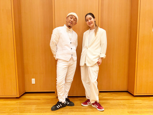 TADA先生＆EMU先生、お世話になっている稲毛区・長沼コミュニティセンターでイントラ記念撮影♪
