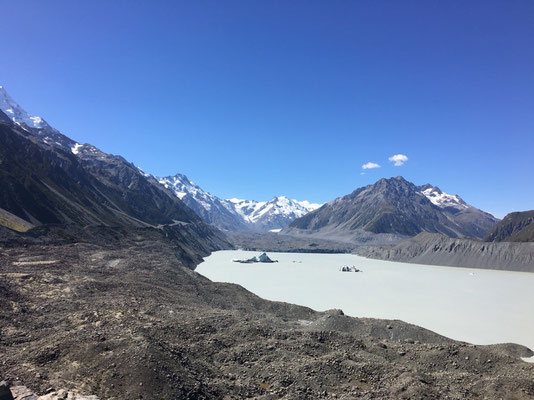 Around Mount Cook - Tasman Gletscher