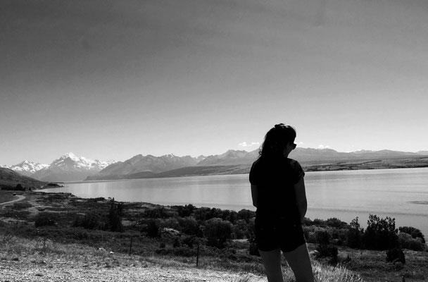 Around Mount Cook - Sicht Richtung Lake Pukaki