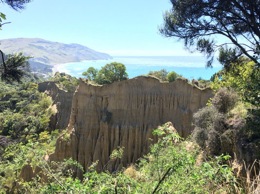 cathedral cliffs lookout (Weg von Kaikoura nach Christchurch)