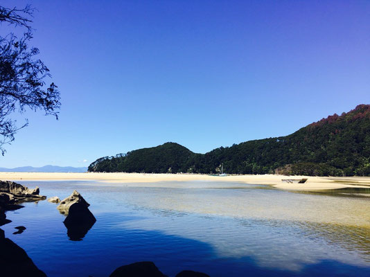 Abel Tasman Nationalpark - Endstrand der Wanderung