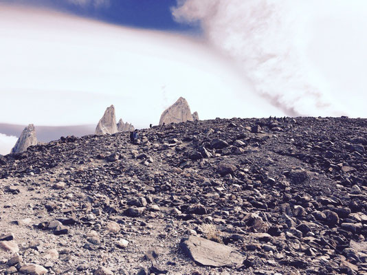 Patagonien - El Chaltén (Wanderung - letzer km)